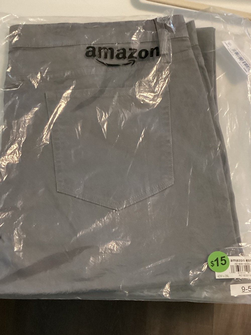 Amazon Gray Straight Pocket Pants
